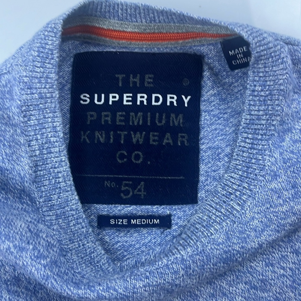 Superdry Men's Heather Blue Crewneck Sweatshirt - Picture 2 of 5